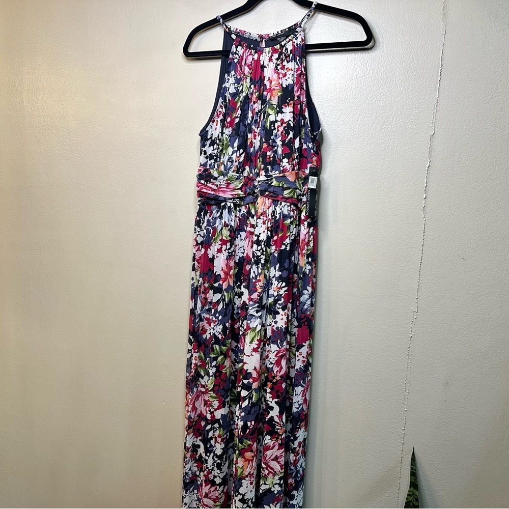 Maggy London Floral Cocktail Dress Sz12 - Picture 2 of 9